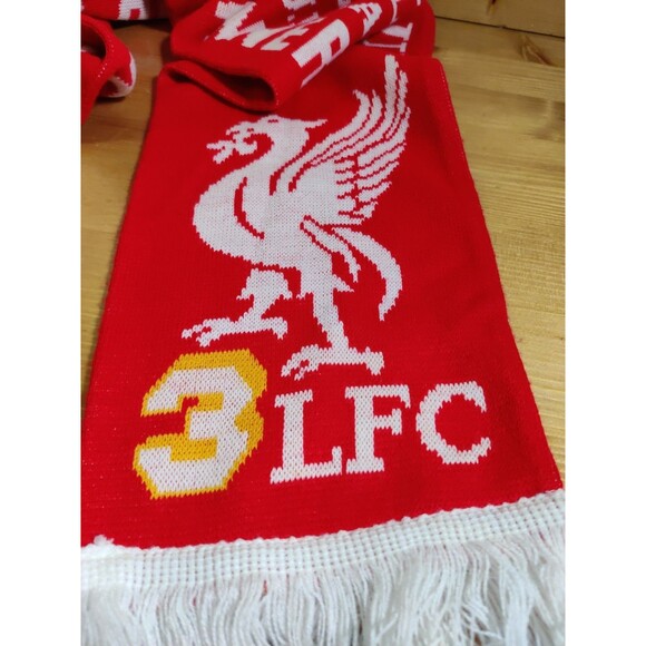 OFFICIAL LIVERPOOL 2001 TREBLE CUP WINNERS RARE SCIARPA SCARF BUFANDA ~56x7" - Picture 4 of 8